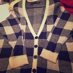 Plaid cardigan